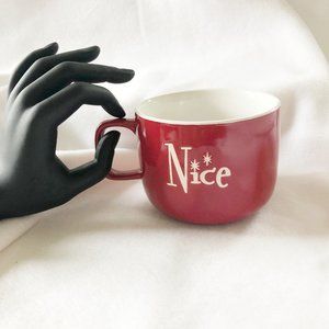 One mug, two sentiments. You decide! Global Design Connections Naughty Nice mug.